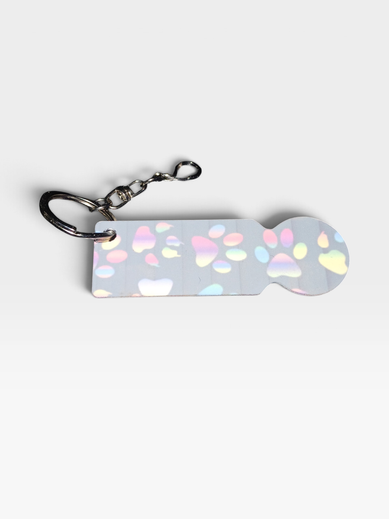 Jeton de caddies -  noir - pattes arc-en-ciel