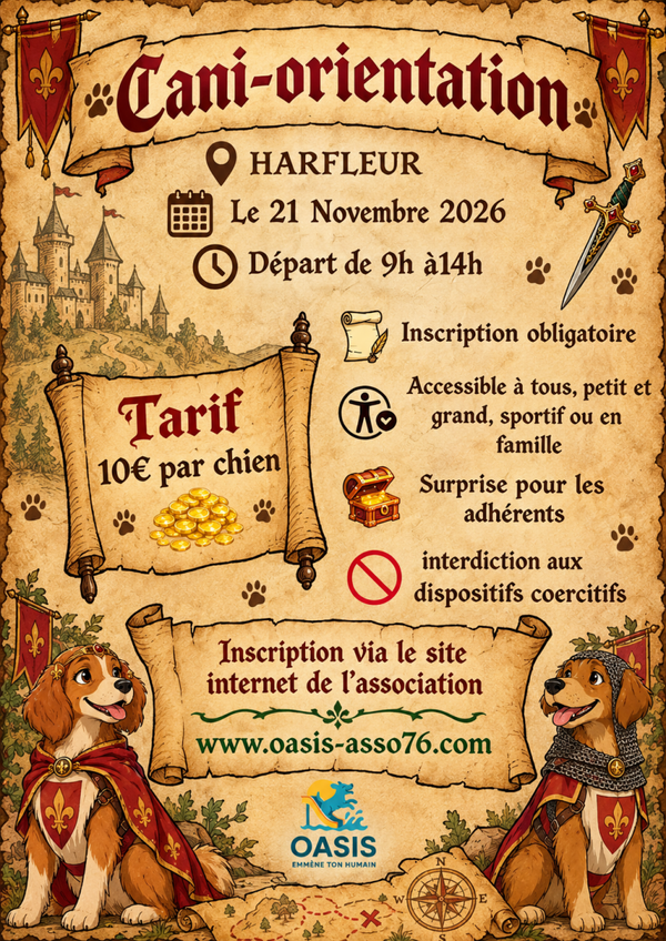 Inscription cani-orientation - Harfleur