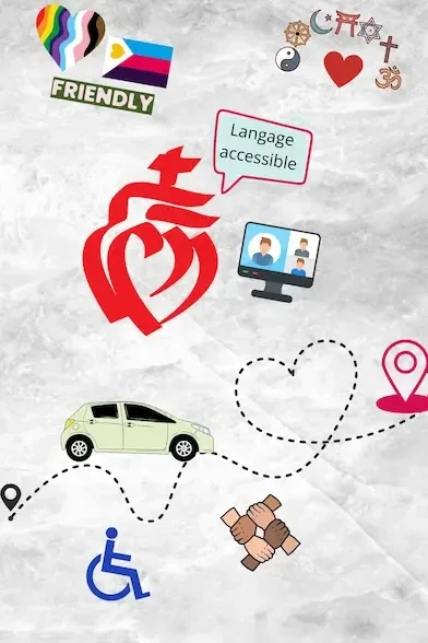 LGBTQIA+ friendly, inclusivité toute religion, handicap, visioconférence, langage accessible, toute origine ethnique, vendée 