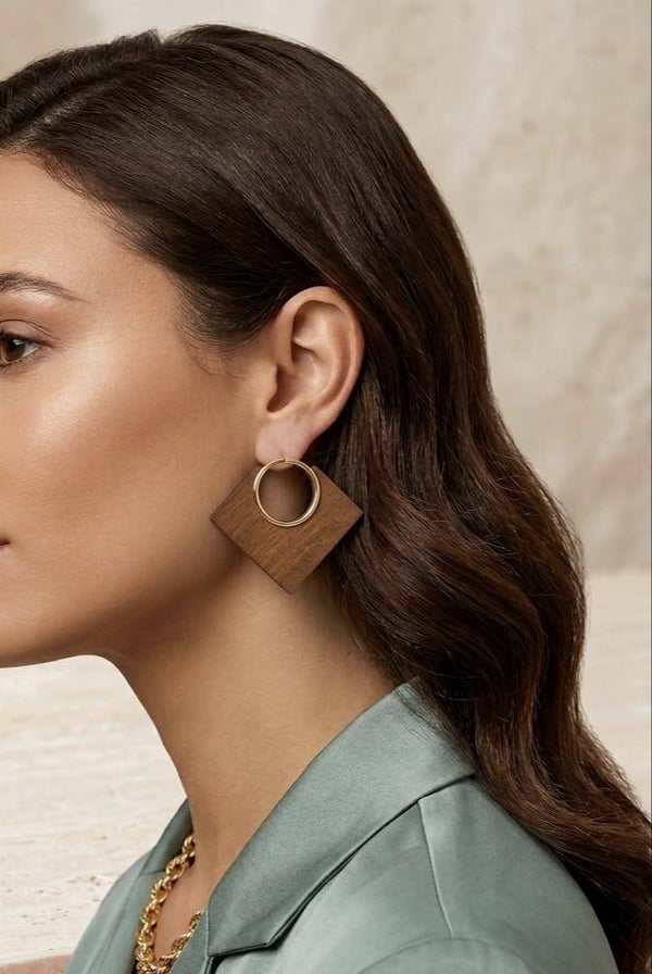 Pendientes Madera