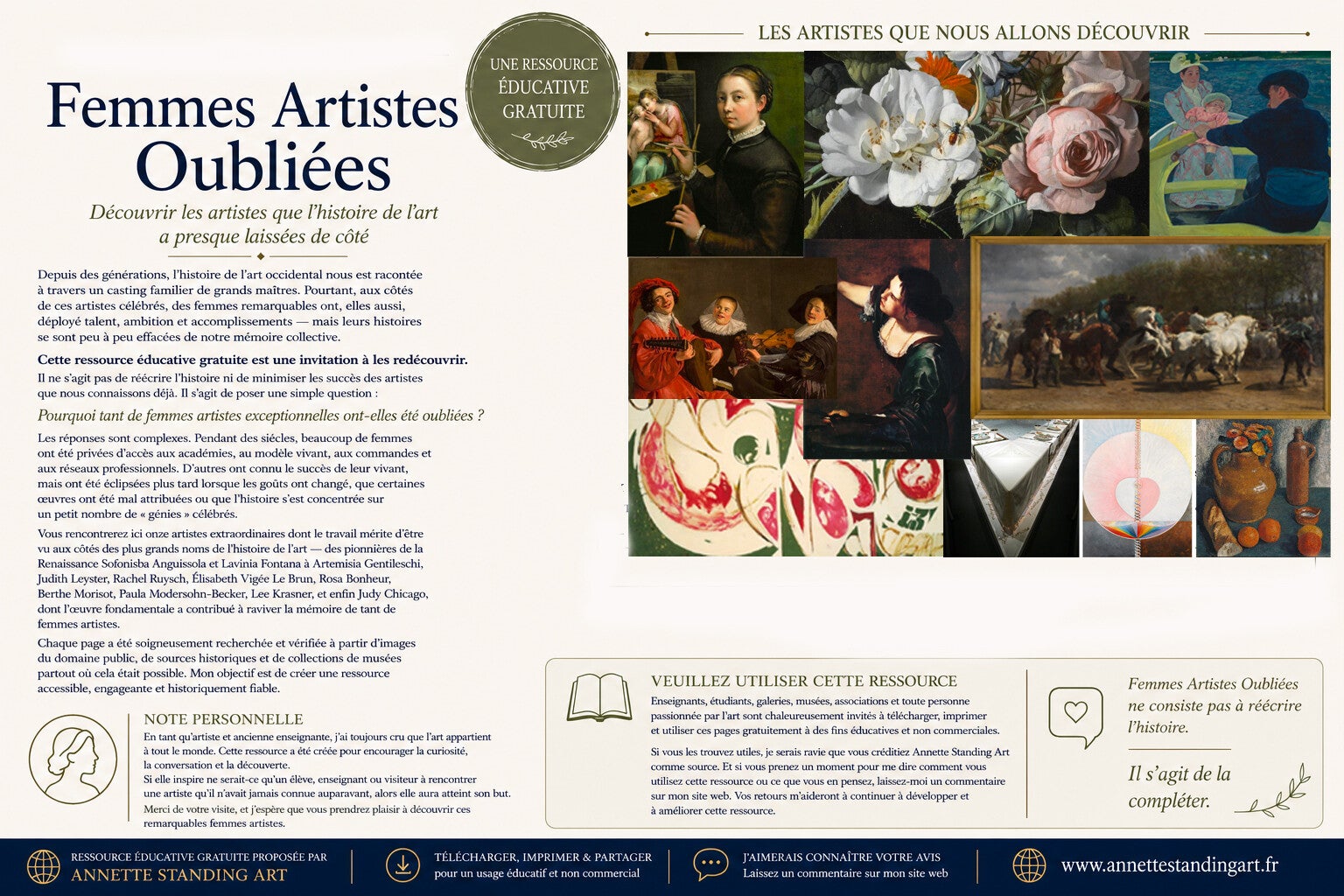 Artistes femmes oubliées - Pourquoi ont-elles été oubliées ?