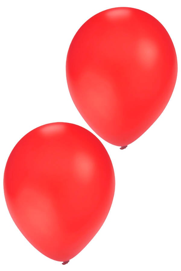 Ballonnen, Rood-Geel-Zwart, (30 stuks)