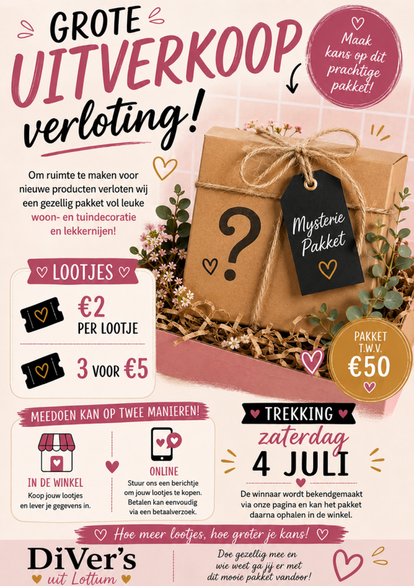 Lootjes Mysterie Pakket (t.w.v. minimaal €50,00)!
