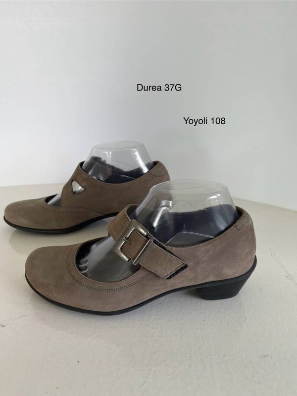 108) Durea 4 G (37G ) bruin leren bandschoenen