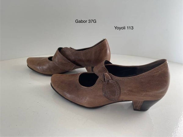 113) Gabor 4 G (37G) bruin leren schoenen.