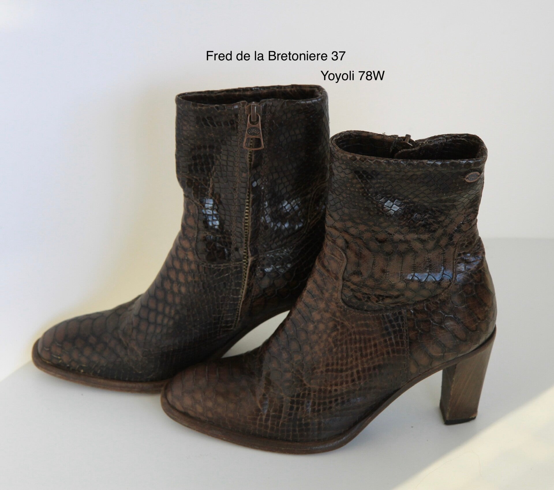 78W) Fred de la Bretoniere 37 Enkellaarsjes met hoge hak