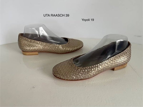 19) Uta Raasch 39 leren ballerina’s  goud