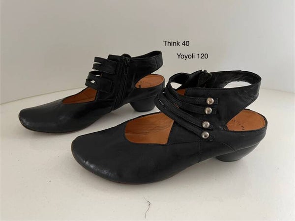 120) Think 40 sandalen mooi model  zwart