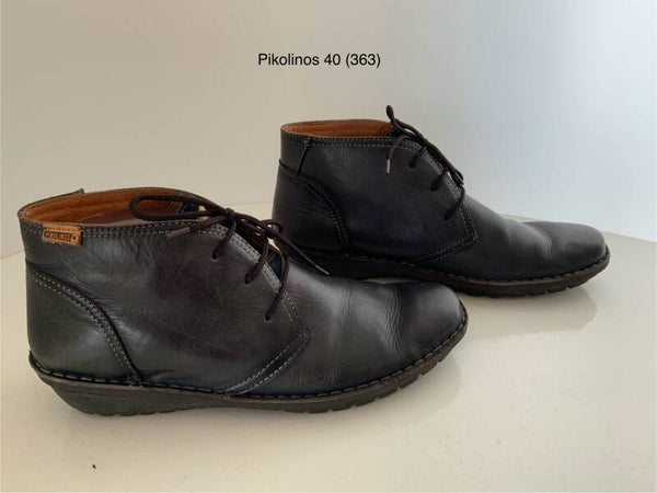 Pikolinos 40 veters zwarte enkellaarzen 363)