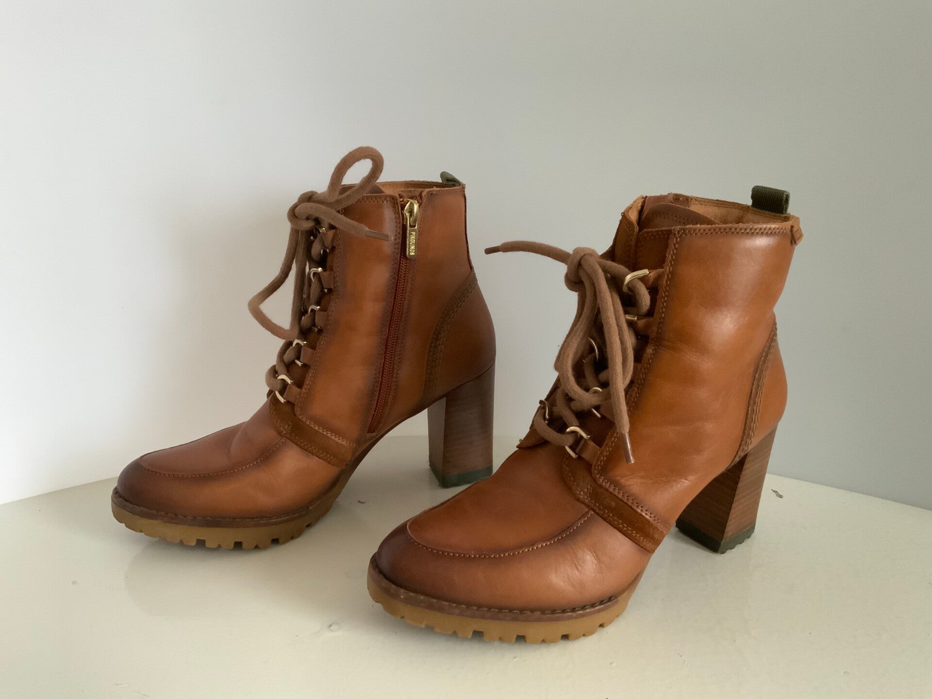 Pikolinos 38 bruine cognac leren laarzen 375)