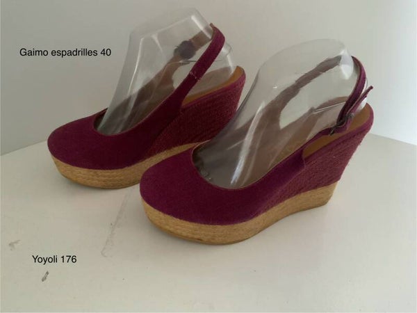176) Gaimo 40 espadrilles paars