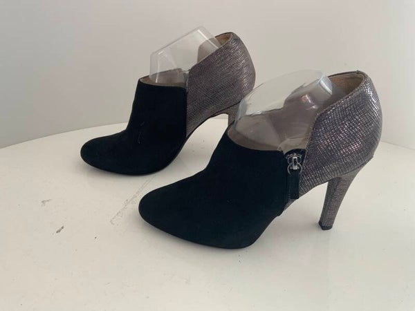 Unisa 40 leren pumps zwart en zilver 394)