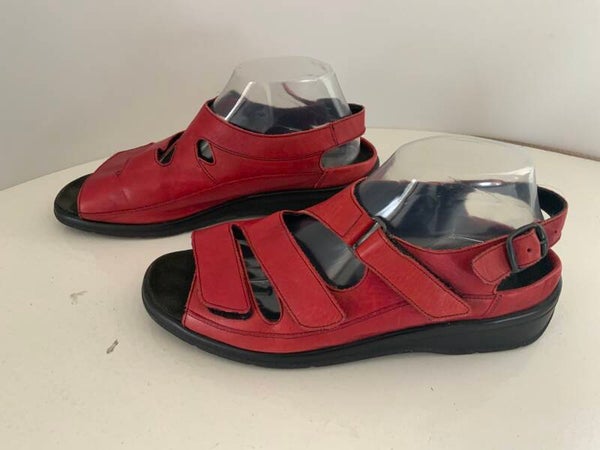 Durea 7G (40,5G )rode leren sandalen