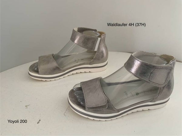 200) Waldlaufer 4 H (37H ) zilver leren sandalen