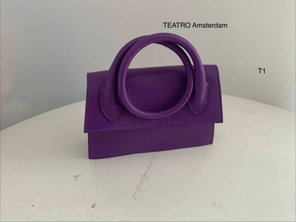 Teatro Amsterdam Paarse Handtas - Zo goed als nieuw