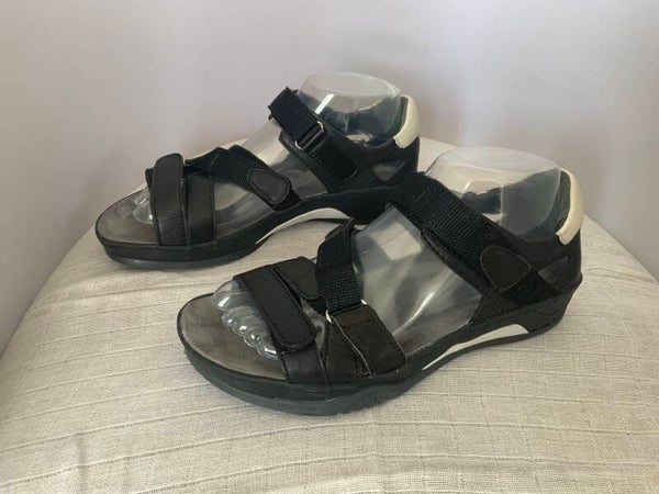 Wolky Sandalen Ripple zwart microfiber 38