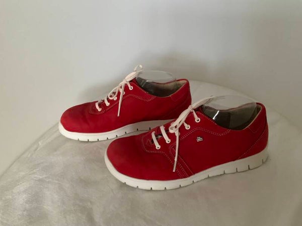 Finn comfort 40 rode suede leren sneakers model Biscaya
