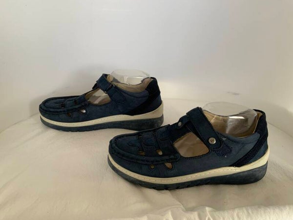Wolky 37 donkerblauw sandalen