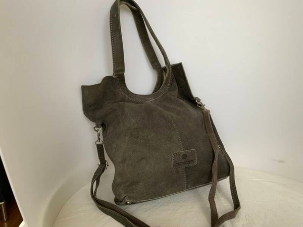 Micmacbags indiana shopper - donkergrijs 33x33 cm