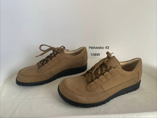 108w) Helvesko 43 veterschoenen nubuck leer