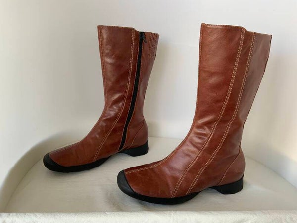 Wolky 40 Drive 6305 halfhoge laarzen bruin/cognac leer