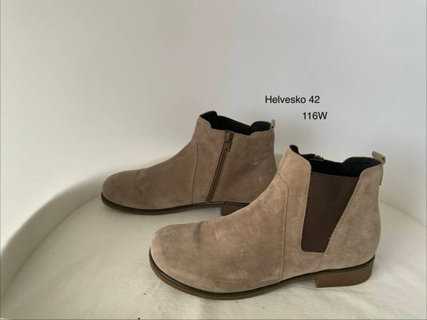 Helvesko 'Allen' Suède Enkellaarsjes Comfort – Maat 42