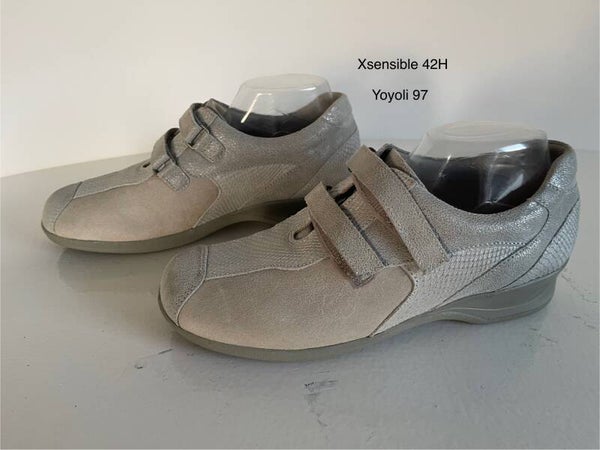 97 ) Xsensible 8H(42H) leren sneakers met klittenband
