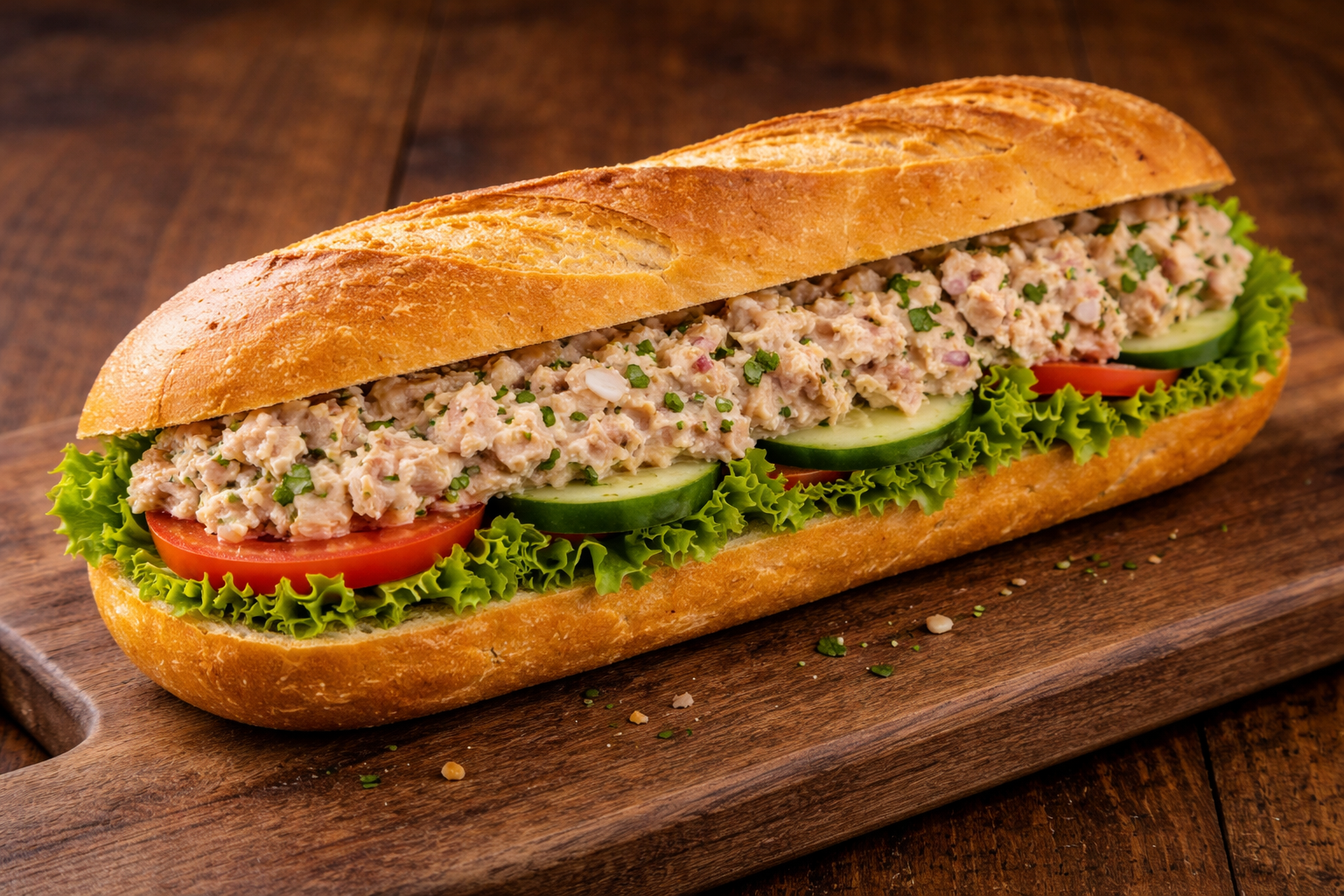 Baguette mit Thunfisch