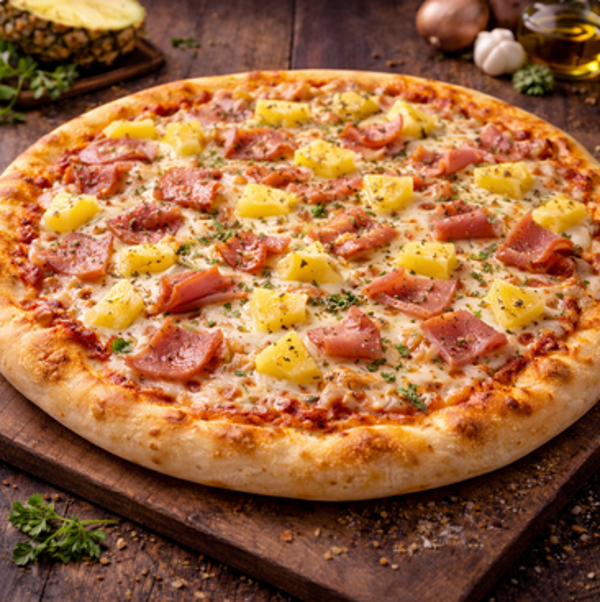 Familienpizza Hawaii