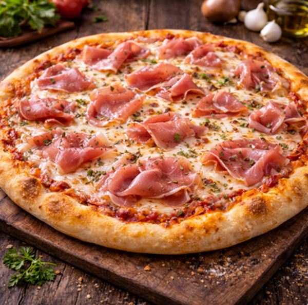 Familienpizza Prosciotto