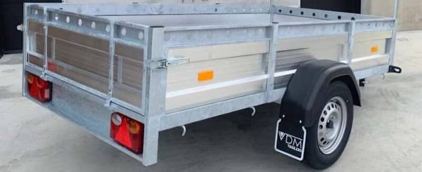 Enkelas VDM aluminium  200x130 750kg