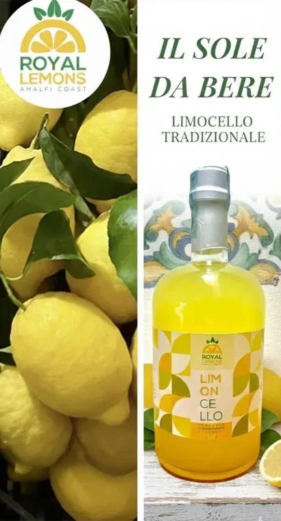 Box regalo Costiera Amalfitana con 3kg di limoni freschi e bottiglia di Limoncello artigianale da 700ml.