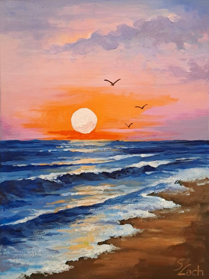 Morskie fale (30x40cm) - 300 PLN