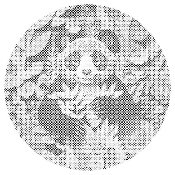 Dolly Dotz - Happy Panda (rond frame)