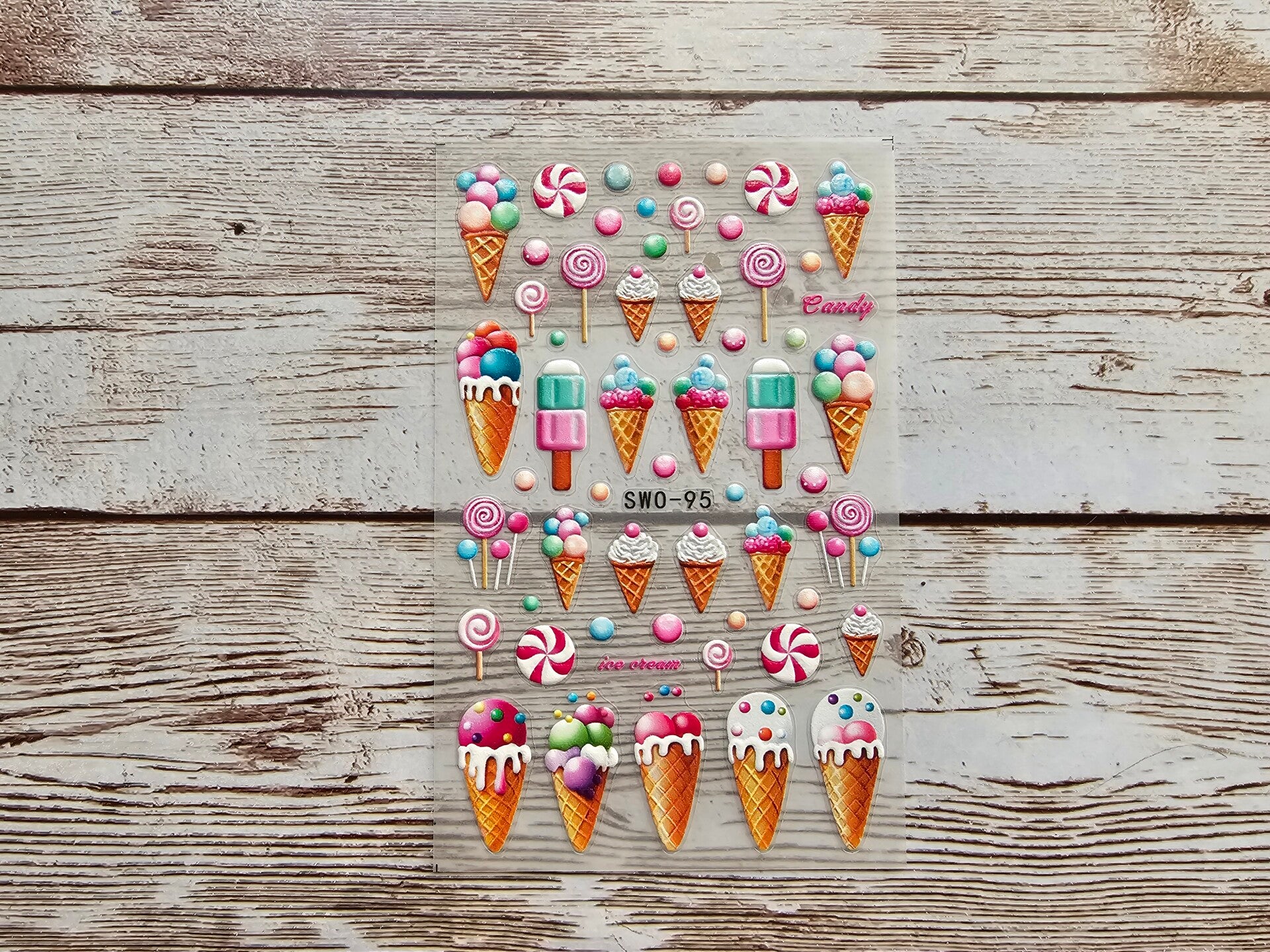 Nagelaufkleber Sweets & Ice