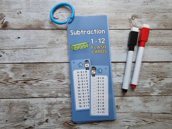 Flash Cards Mathe Subtraktion