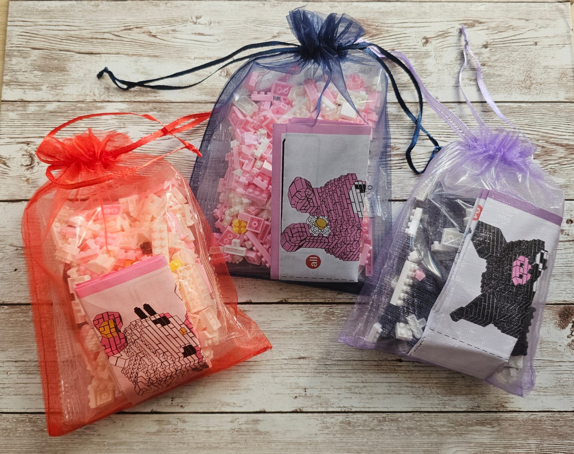 Mini-Klemmbausteinset  Katzenfreunde