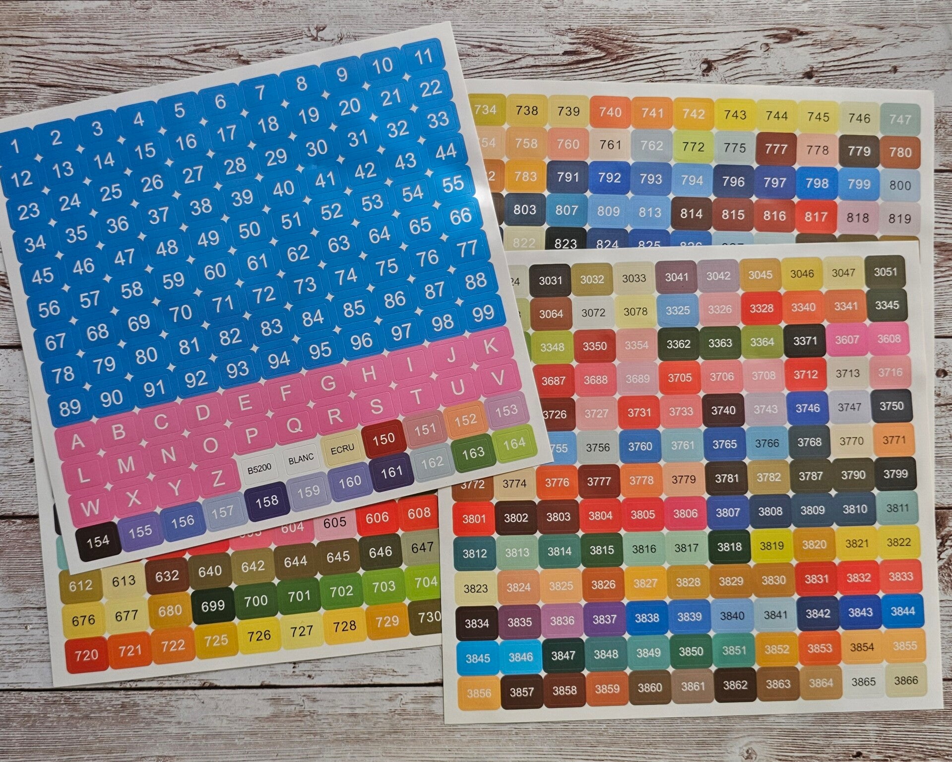 rechteckiges Etikettenset