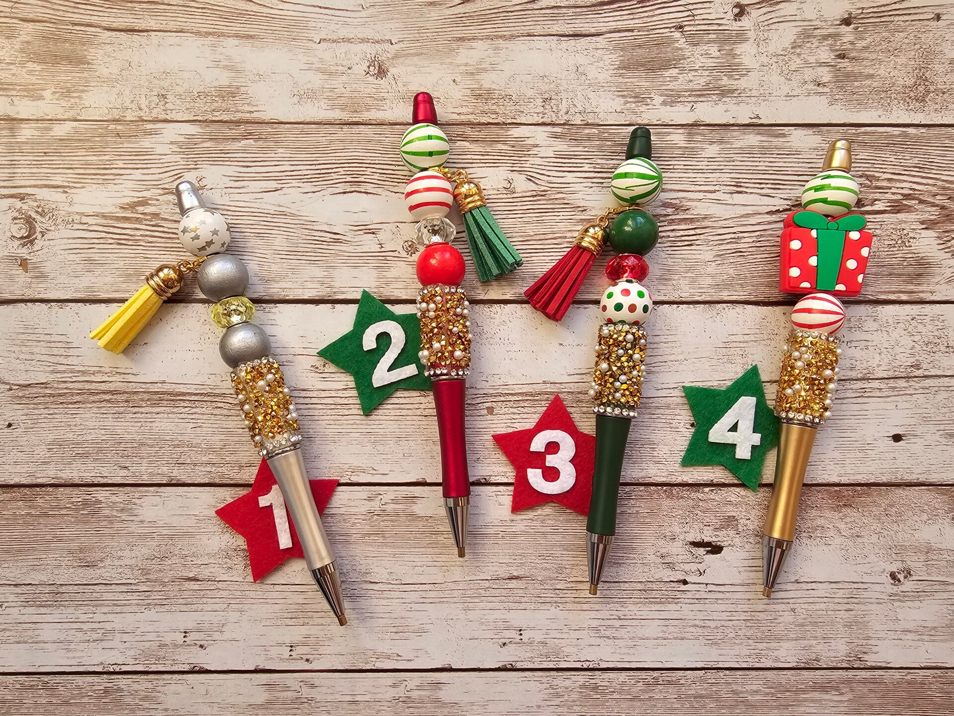 Unikat-Weihnachtsstift handmade