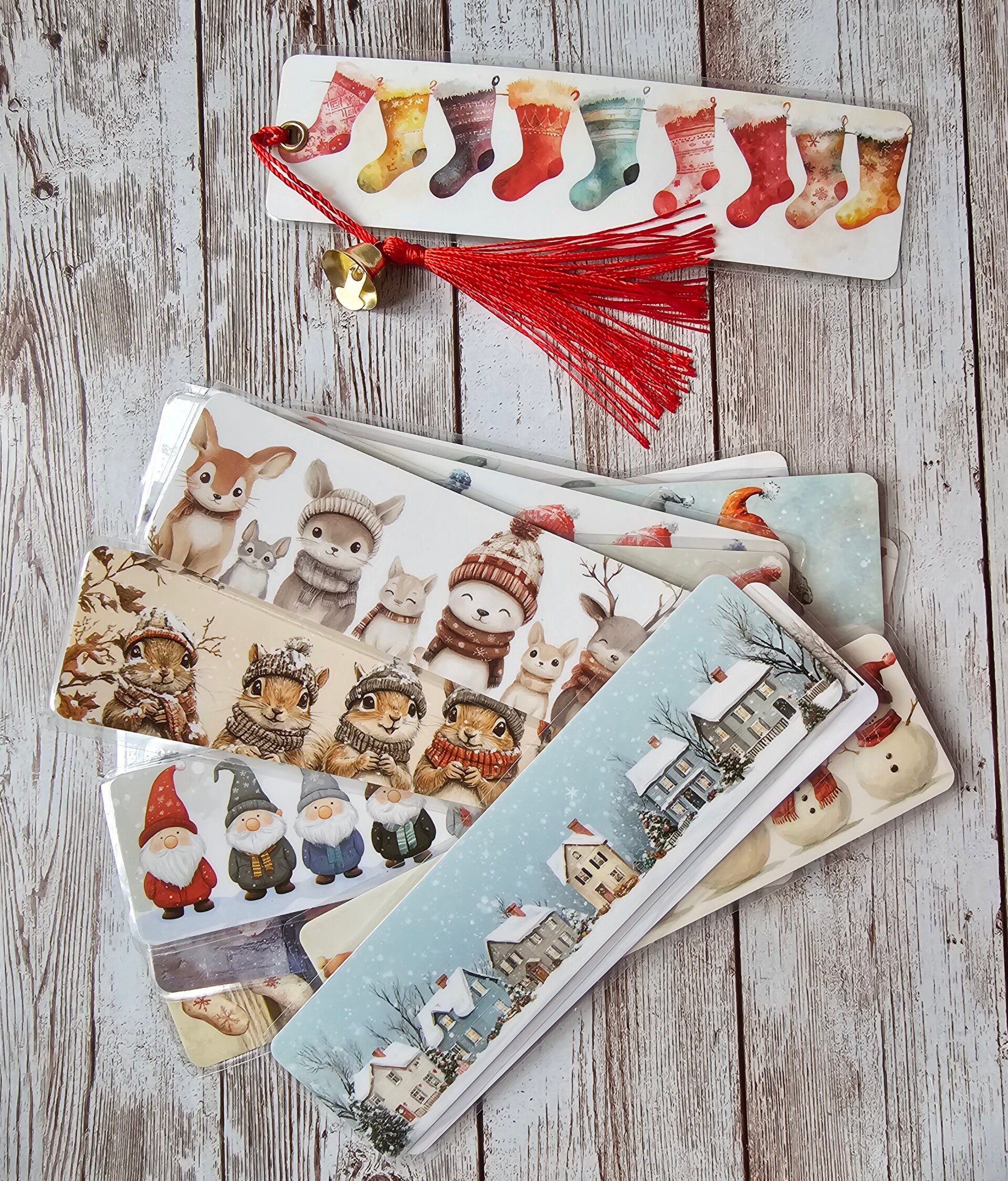 Winterlesezeichen handmade