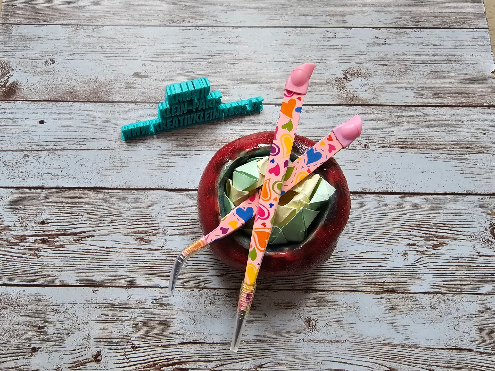 Herzchenpinzette mit Schieber