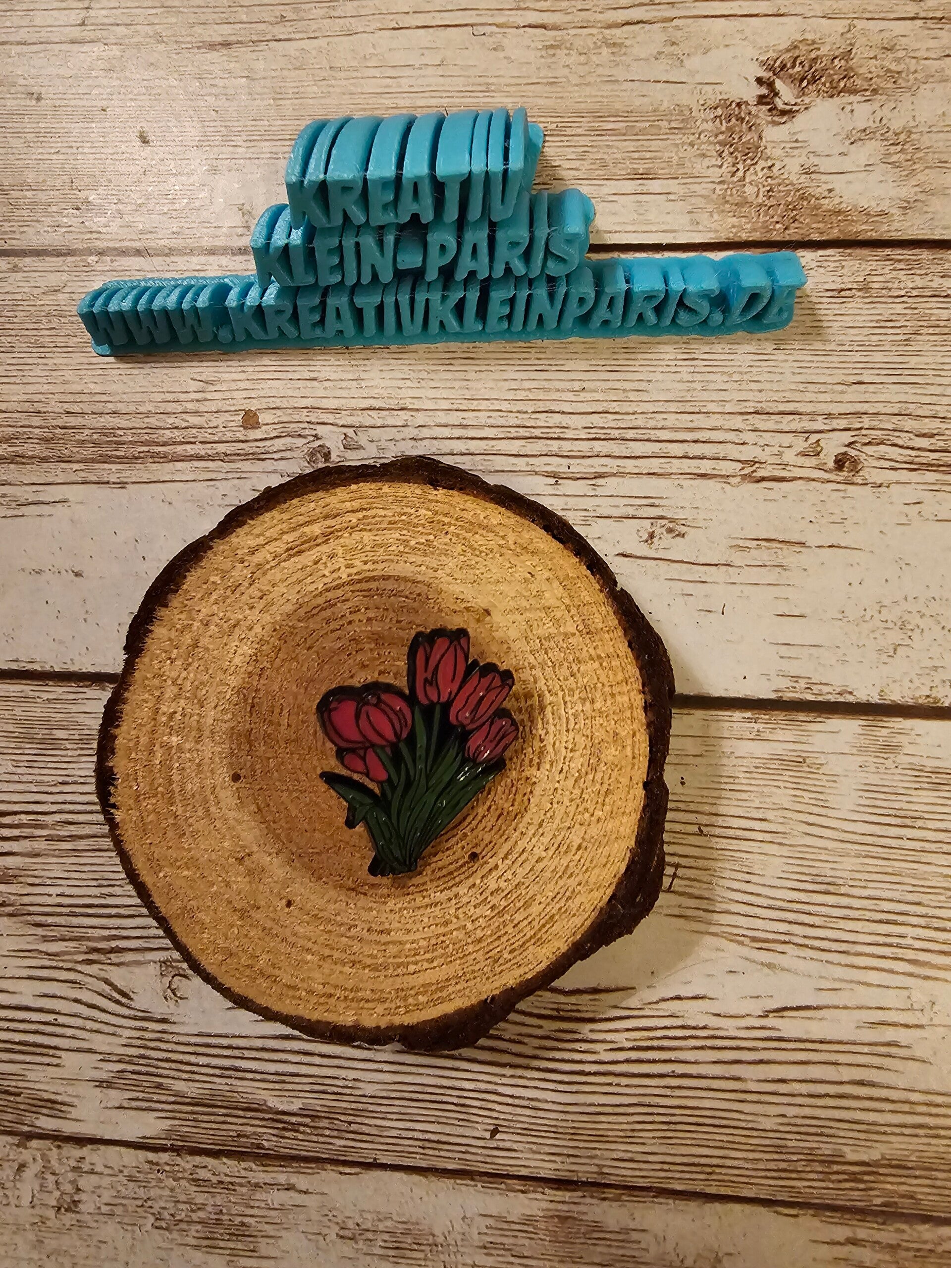 Ansteckpin Tulpenstrauß