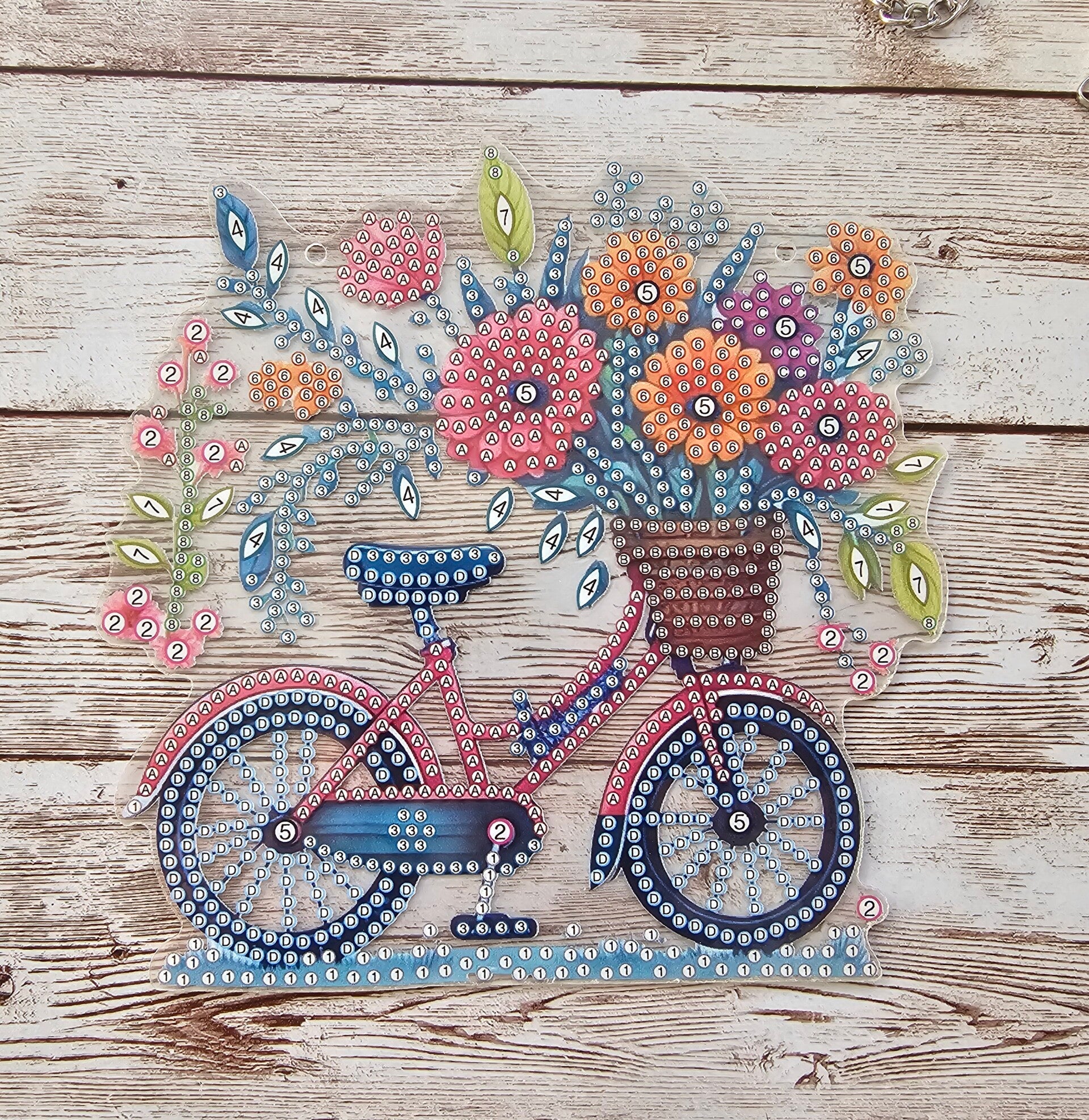 Anhänger Blumenfahrradbote