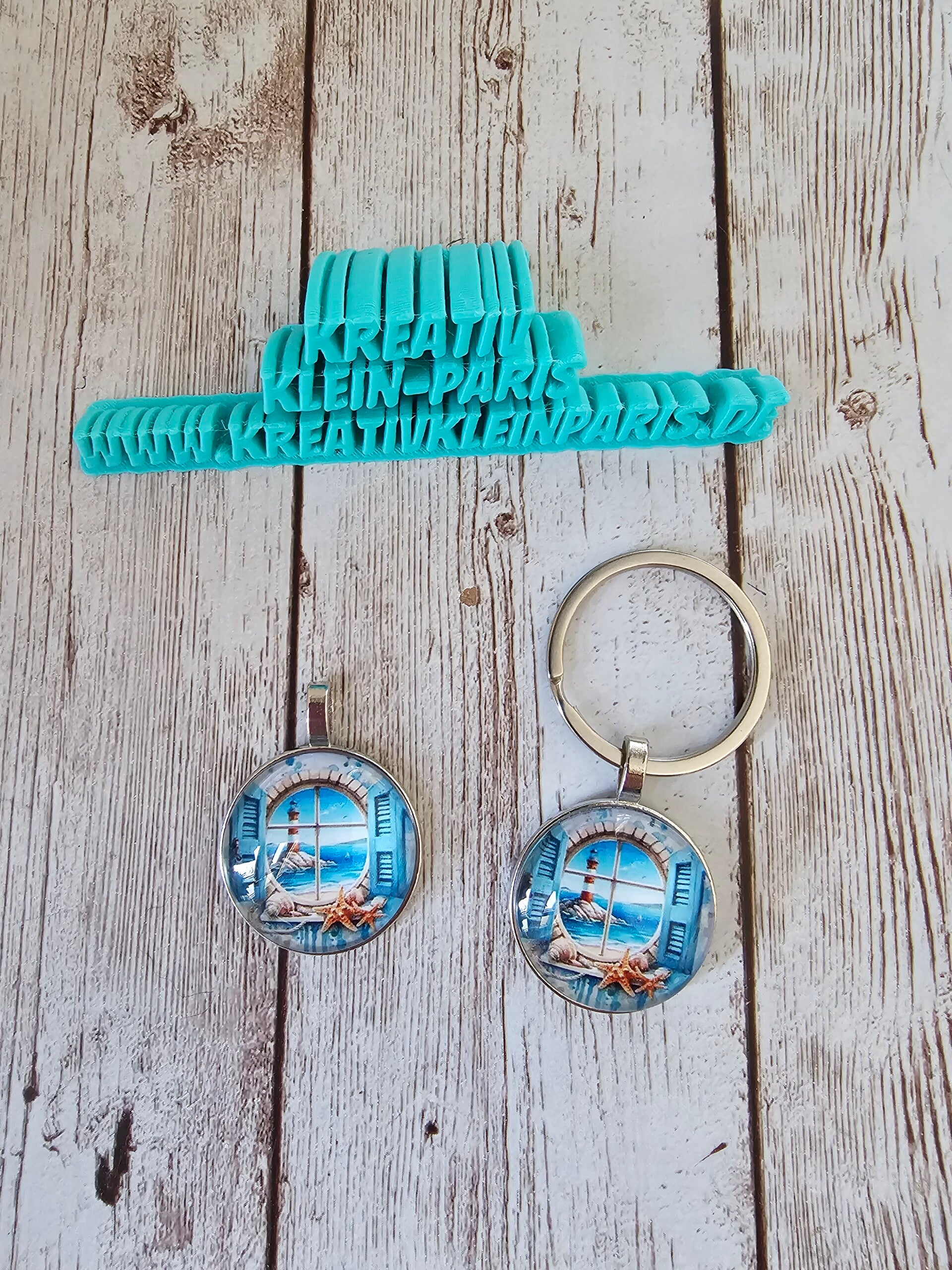 Coverminder oder Anhänger Meerfensterblick