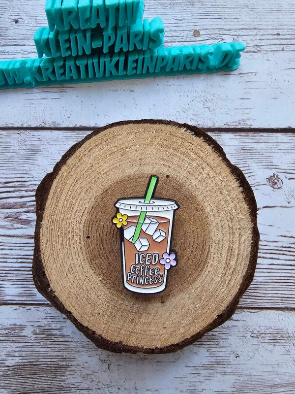Ansteckpin Eiskaffee-Prinzessin