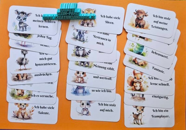 Affirmationskarten Tiere