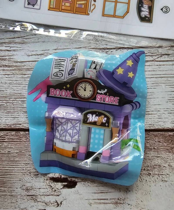Mini-Klemmbausteinset Book Store Halloween