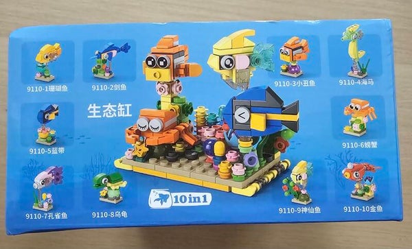 Mini-Klemmbausteinset Unterwassertiere