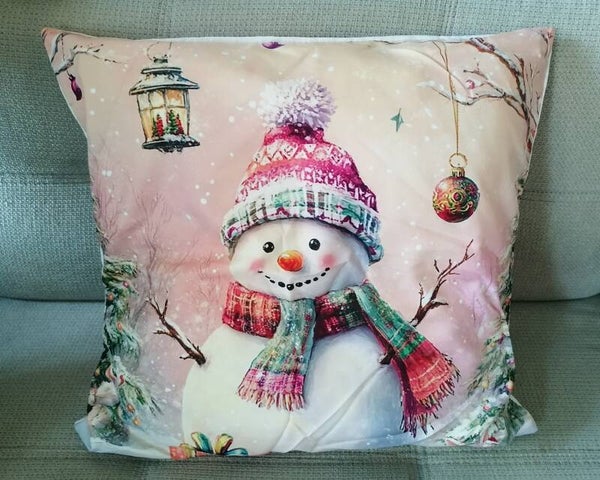 Kissenhülle Schneemann