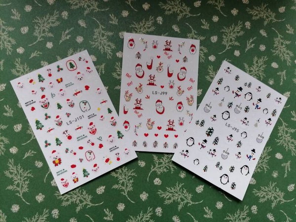 Nagelaufkleber Weihnachten Set 1